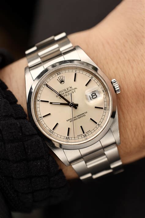 rolex datejust 16200 cream dial